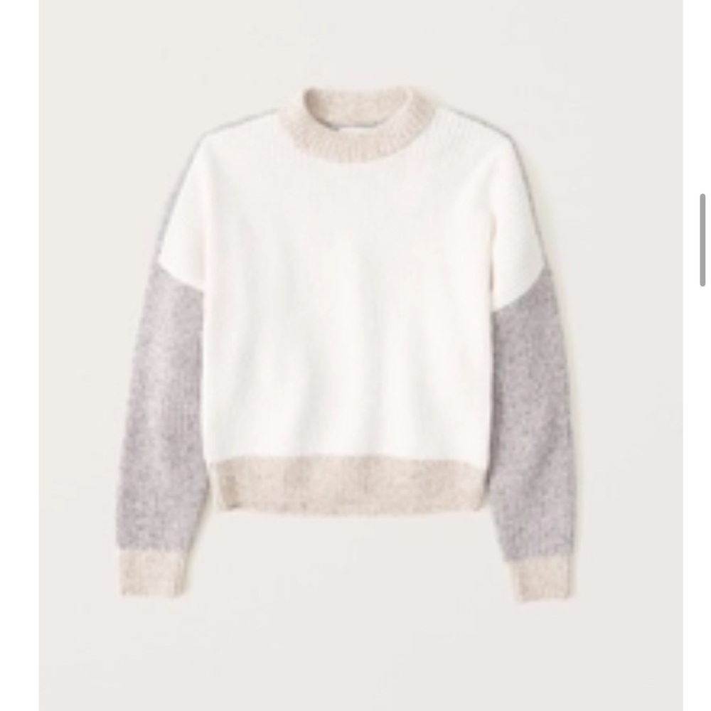Abercrombie & Fitch Women's Colorblock Patterned Sweater - Medium